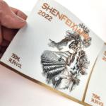 Silk Cloth Hot Stamping Personalised Wine Bottle Labels UV Printing Printable