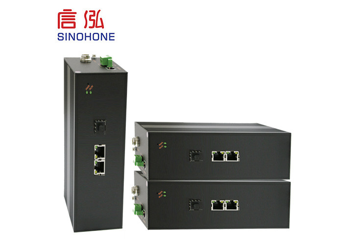 Metal Case 1gb Fiber Optic Network Switch Automatic Monitoring Supporting PTN