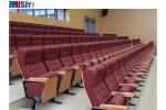 Theater Furniture Public Seating Auditorium Armchair 580mm For Conference Hall