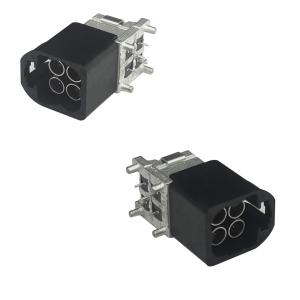 Quality Automotive Quad Mini FAKRA Connectors Black Color For Car Surround View wholesale