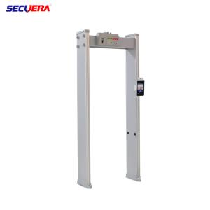 Quality Face Recognition Walk Through Temperature Scanner Infrared Body For Hospital Public Area wholesale