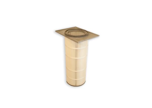 5um,0.5um,0.2um,2um，Square Flange Top HEPA Filter Cartridge , Air Pleated Filter