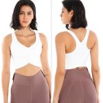 Gathered Plus Size Yoga Bra Shockproof Y Shape Women Fitness Sports