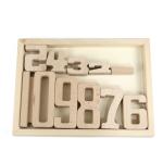 Number Building Blocks Wooden Math Digital Toys Baby Balance Block Jenga Toy