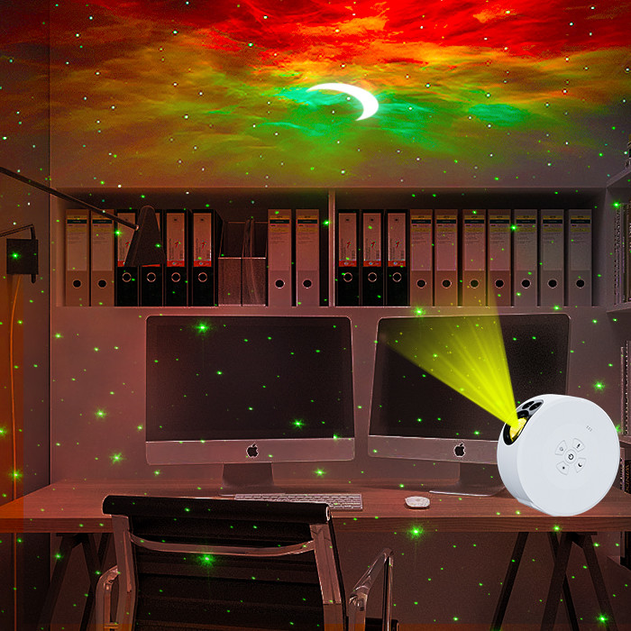 LED Rotating Moon Star Projector Night Light For Wedding Party