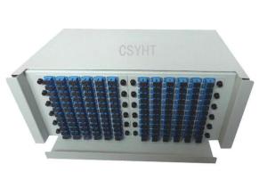 Quality Metal Slidable Type Fiber Optic Patch Panel ODF 19 Inch 144 Fibers Cold Roll Steel wholesale