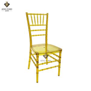 Quality SGS Event Wedding Plastic Chairs PC Material K/D Design Stain Resistant wholesale