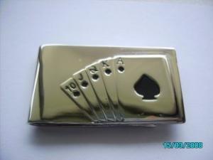 Quality Engraved metal Money clip with engraved logo wholesale