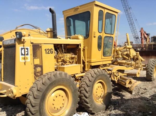 Cheap Heavy Duty 12G Used Caterpillar Motor Grader Noise Reduction Easy Operation for sale