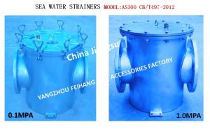 Quality Single Water Filter，SEA WATER STRAINERS MODEL:AS300 CB/T497-2012 wholesale