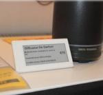 electronic shelf albel/price tag samples in hypermarket