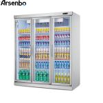 2700L 50HZ Commercial Beverage Refrigerator Silver Color For Drinks