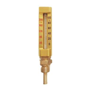 Quality V Line 160MM 100 Deg Industrial Glass Thermometers 3/4&quot; BSPT wholesale