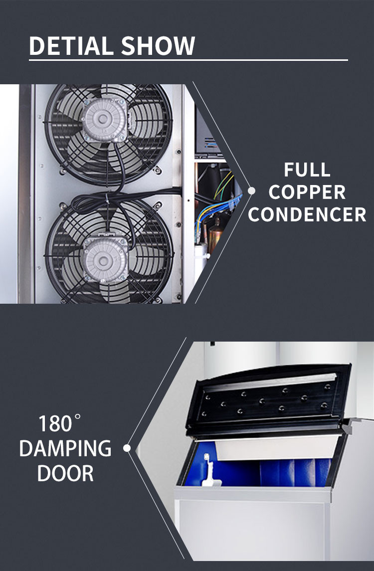 R404a Automatic Ice Making Machine 800kg 220v Industrial Ice Maker