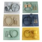 Waterproof Non Slip Silicone Baby Bowl Set With Customized Logo