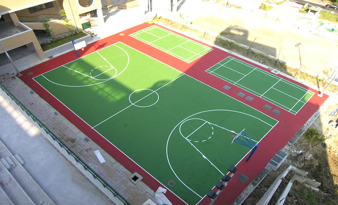 Gateball Tennis Court Artificial Grass For Sports Field Good Water Permeability