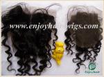 Lace top closure 4''x4'' ,malaysian virgin hair natural color deep wave 10''-24'