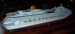 Scale 1:900 Outdoor Decoration Costa Concordia Model , Cruise Ship Business