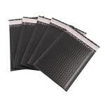 6x10 Black Bubble Poly Mailers Tear Resistant Clothing Packaging