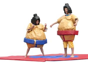 Quality Kids Inflatable Sumo Wrestling Suits Costume , Adult Sport Games Blow Up Sumo Wrestling wholesale