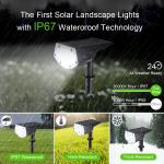 Solar Lights Outdoor, Solar Powered Pathway Landscape Light For Garden /Lawn