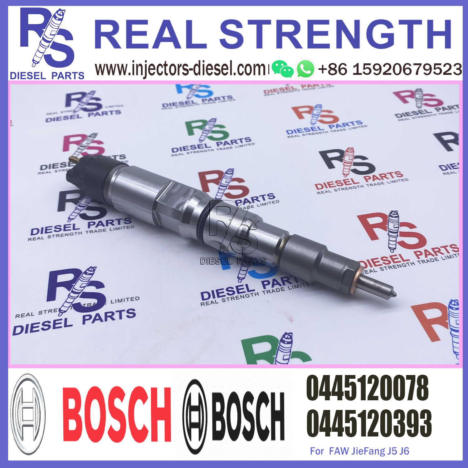 OEM BOSCH Diesel Injector Faw Engine Bosch Common Rail Injector 0445120078