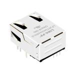 LPJK70409A98NLS 10/100 Base-T Low Profile RJ45 Magnetics Connector Tab Up Orange