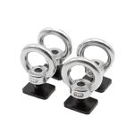 Flat Head 4x4 Eye Bolts For Roof Racks , Stainless Steel Roof Rack Eye Bolt