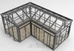 Prefab 4 Season Sunroom Polycarbonate Plexiglass Sunroom 10X20 12X12