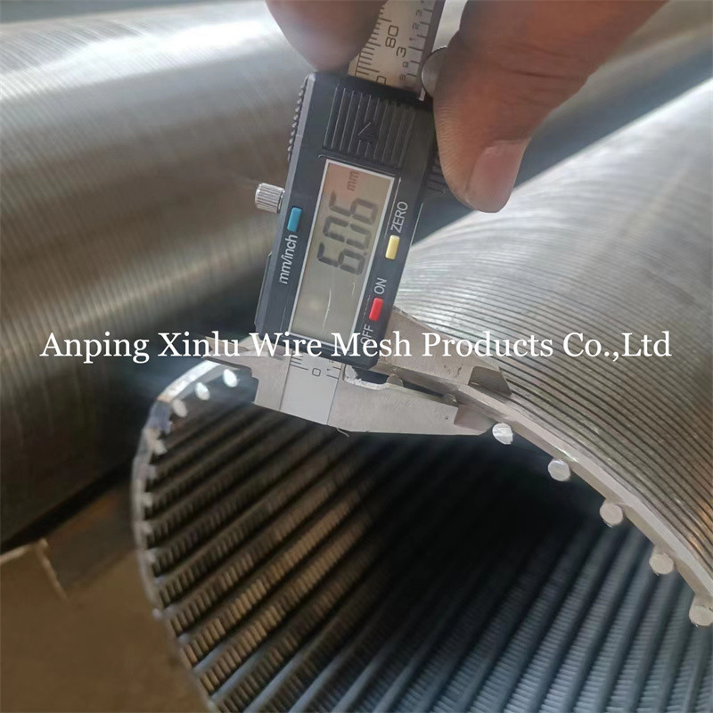 3x6mm Wire Water Well Screen Pipe 1" to 200" for Oil/Gas/Mining/Motor/Pump/Sewage Treatment/Groundwater Treatment/Waste