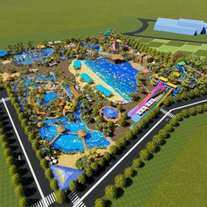 Quality OEM ODM Water Park Design For 5 Hectares Land Including Parking And Other Facilities wholesale