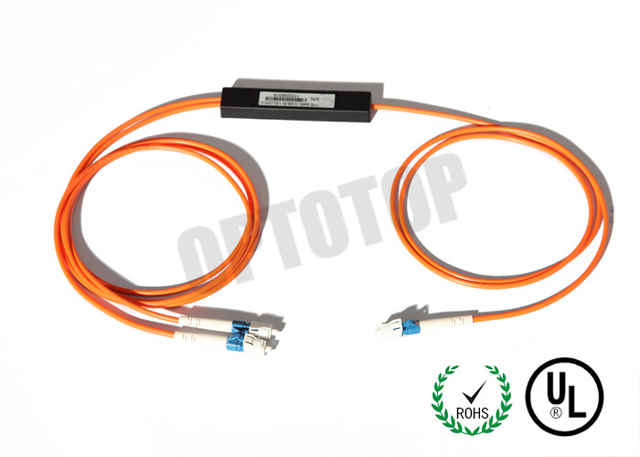 Single Mode Fiber Coupler 1X2 LC/PC 1310/1490/1550nm Fbt Coupler Φ2/3 1m