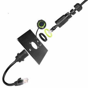 Quality 1.5A Max Current Rating RJ45 Waterproof Connector 1000MHz Transmission Speed wholesale