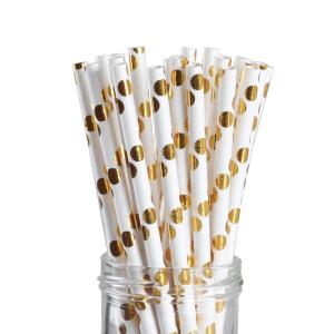 Quality Dye Free Decorative Paper Drinking Straws CE Certificated No Polluting wholesale
