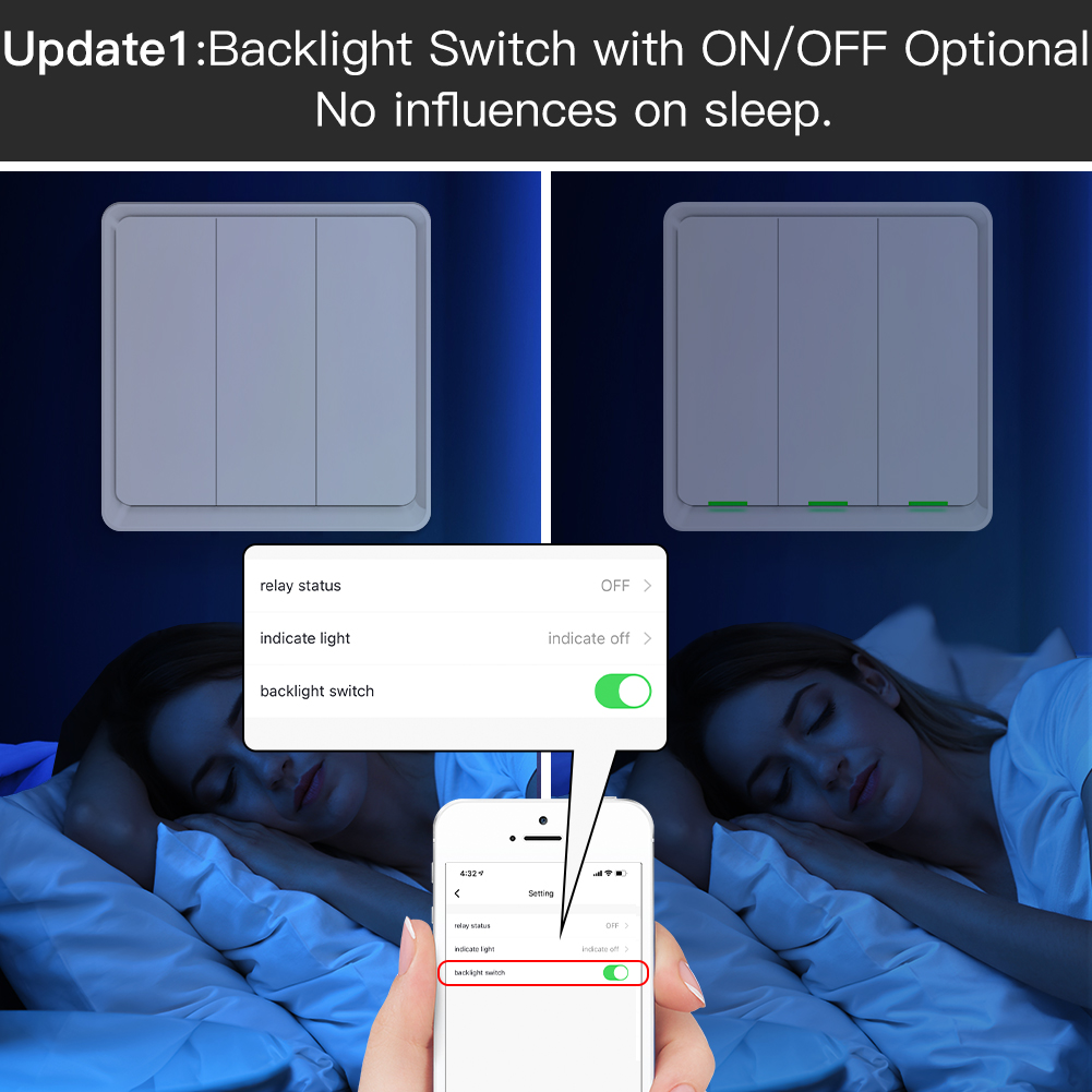 Cheap Smart Switch Work Without Internet Blue tooth Mesh Wireless Remote Control No Wifi Zigbee Required Light Switch Al
