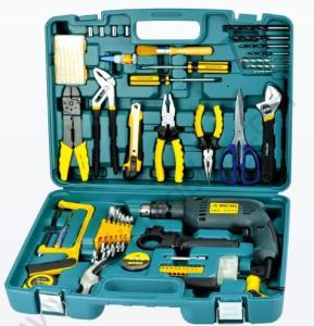 Quality 64 pcs professional tool set ,with wrench , pliers ,screwdrivers ,cutter knife wholesale