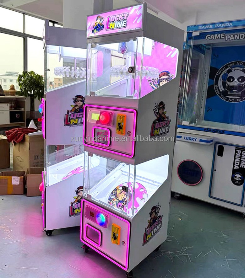 Metal Acrylic Mini Toy Claw Machine Clip Gift Clamp Candy Arcade Grabber
