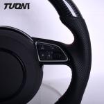 Audi 350mm Leather Carbon Fiber Sport Steering Wheel RS3 RS4 RS5 RS6