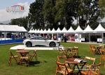 White Event Pagoda Gazebo Canopy Tent , Aluminum Frame Removable Equipment