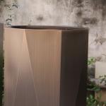 Unique style octagonal large metal flower pots for flowers