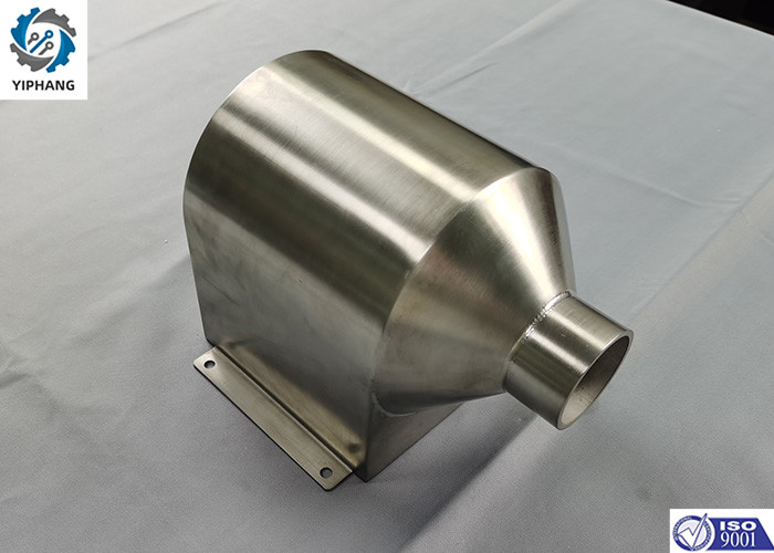 SUS302 Custom Sheet Metal Welding Parts 3mm With Roundness Bending Cone Bucket