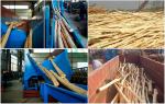 3000KG Carbon Steel Wood Logs Peeling Machine 95% Peeling Rate