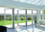 Tempered Single Glass Aluminum Alloy Door Commercial Against Insects