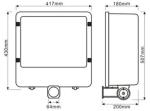Bicosyn Outdoor LED Street Light 138W 2900-6500K DLC/UL/cUL listed meanwell