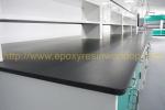 Corrosion protection laboratory bench top with repairable lab countertops black