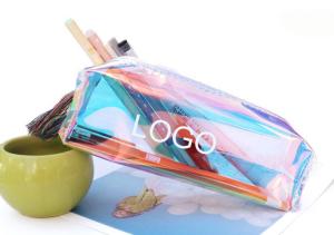 Quality Colorful Transparent Fresh Pen Bag Shining Pen Bag Logo Customized wholesale