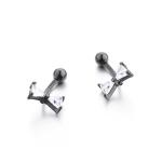 Internally Thread Prong Set CZ Belly Button Ring Dangle Body Piercing Jewelry