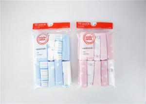 Quality 10pk Knit Washcltoh Baby Bath Washcloths 80% Cotton 20% Polyester Color Magnet wholesale