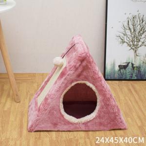 Quality Linen Portable 42cm Short Plush Cat House Indoor wholesale