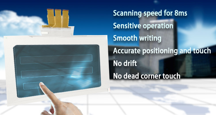 49 Inch Capacitive Touch Film Interactive Multi Touch Foil Through Glass Window
